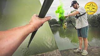 Magnet Fishing With A Stick | What Lays In Chicago’s Nastiness Pond!?
