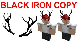 Roblox Black Iron Antlers Ugc Copy Youtube - roblox antlers id