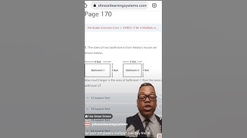 3rd Grade Area Problem from Math Fluency in Problem Solving