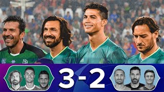 Cristiano Ronaldo, Pirlo, And Totti Showing Their Class To Buffon in Friendly Match