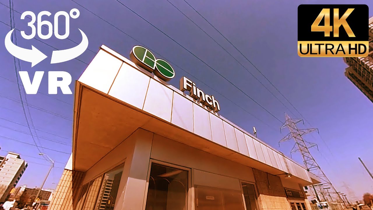 360Video VR 4K Finch Station Travel South Toronto