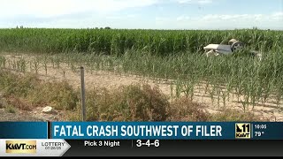 Woman dies after single-vehicle crash outside Filer