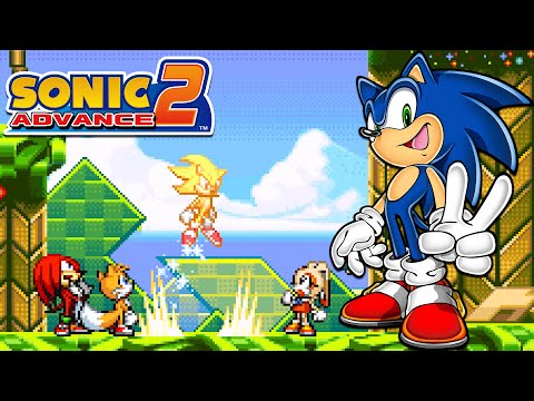 Sonic Advance 2: Sonic Playthrough [All Emeralds - True Ending]