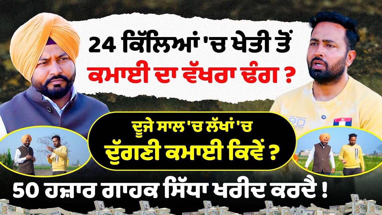 24 ਕਿੱਲਿਆਂ 'ਚ Kheti ਤੋਂ ਕਮਾਈ ਦਾ ਵੱਖਰਾ ਢੰਗ ? Organic Farm | Farm 77 sangrur Raidhrana | Lehragaga