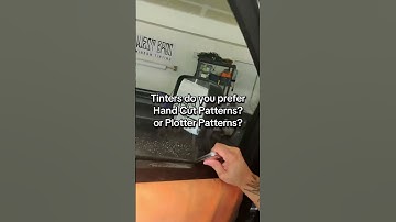 Hand cutting or Plotter patterns? #windowtint #automobile #socialmedia #tint
