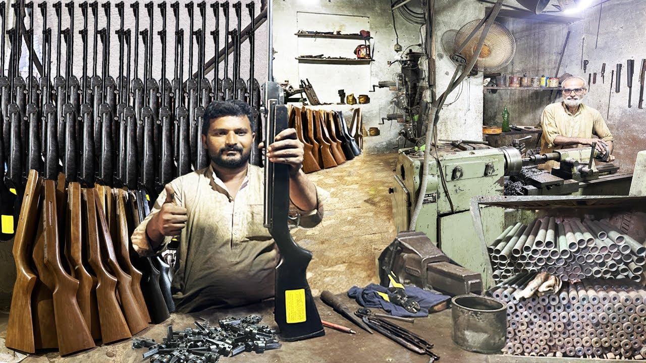 Process of Making High Pressure Air Gun By 60 Years Old Man | Air Rifle Pump Manufacturing Factory