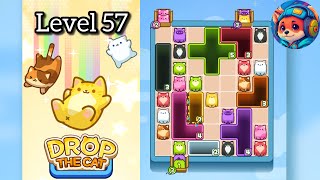 Drop the cat Level 57 – Puzzle Game Walkthrough & Solutions | Mobile Gameplay 