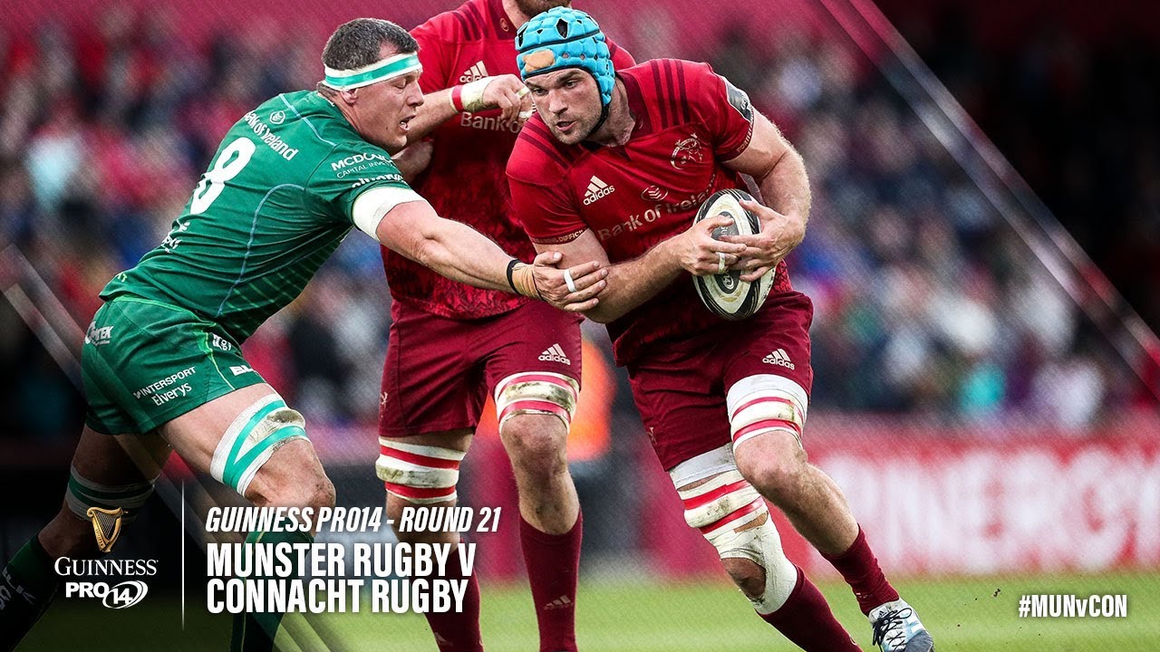 Munster Rugby v Connacht Rugby, Guinness Pro 14 2018-2019 Ultimate Rugby Players, News, Fixtures and Live Results