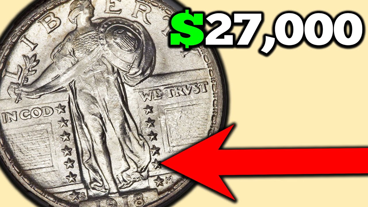 1918 Standing Liberty Quarters Worth A LOT of Money! Silver Coin