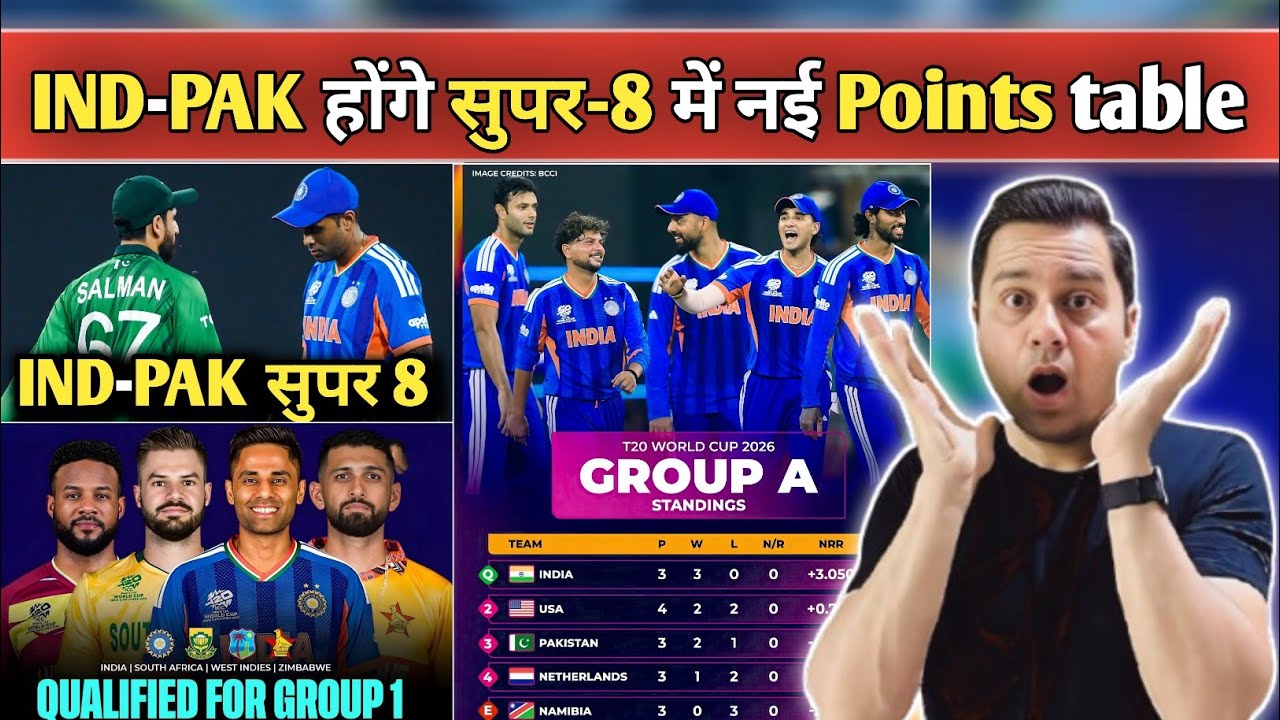 India vs Pakistan Super-8 Clash Confirmed? 😱 Shocking Points Table Twist | T20 WC 2026