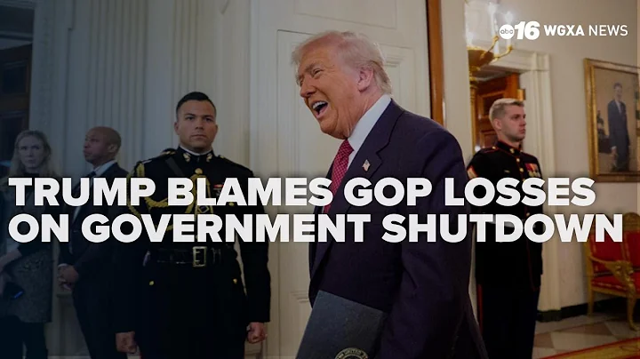 Trump blames GOP losses on government shutdown and his absence from ballot