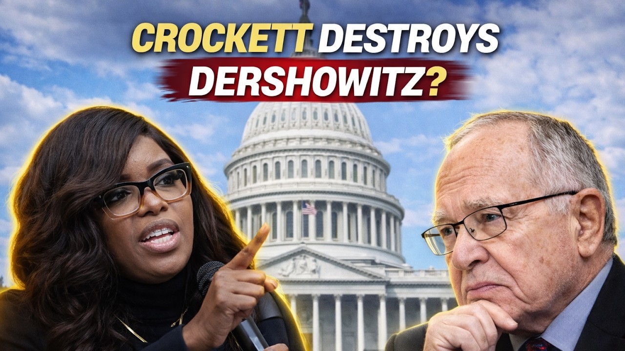 Crockett DESTROYS Dershowitz — One Question Stops the Room