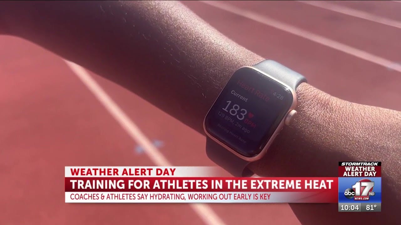 Hydration, training during early morning hours key for athletes in extreme heat