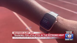 Hydration, training during early morning hours key for athletes in extreme heat