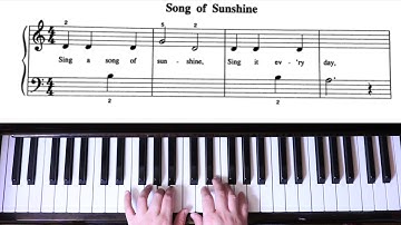 Song of Sunshine I Song 16 I Michael Aaron Primer Lesson Book
