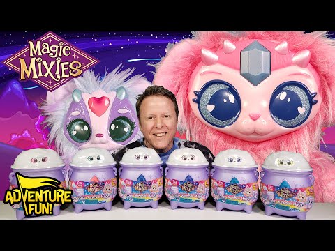 6 Magic Mixies “Color Surprise Magic” Cauldrons Exclusive Plush Mixies Adventure Fun Toy review!