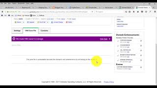 Solve We dont have Dns Zone file with us in godaddy
