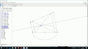 Tangent to an ellipse (geogebra)