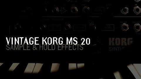 Vintage Korg MS 20 Sample & Hold effects (HQ)