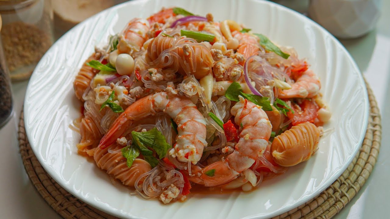 ပဲကြာဇံသုပ် ချိုချဉ်ငံစပ်သုပ်နည်းလေး...👩🏻‍🍳🍝