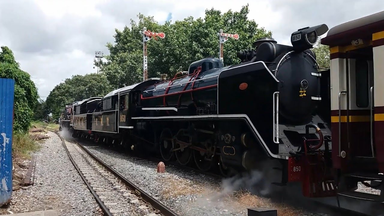 รถจักรไอน้ำแปซิฟิก ทำการทดลองเดินรถ ก่อนวิ่งจริงในวันที่ 12 สิงหาคม 2563