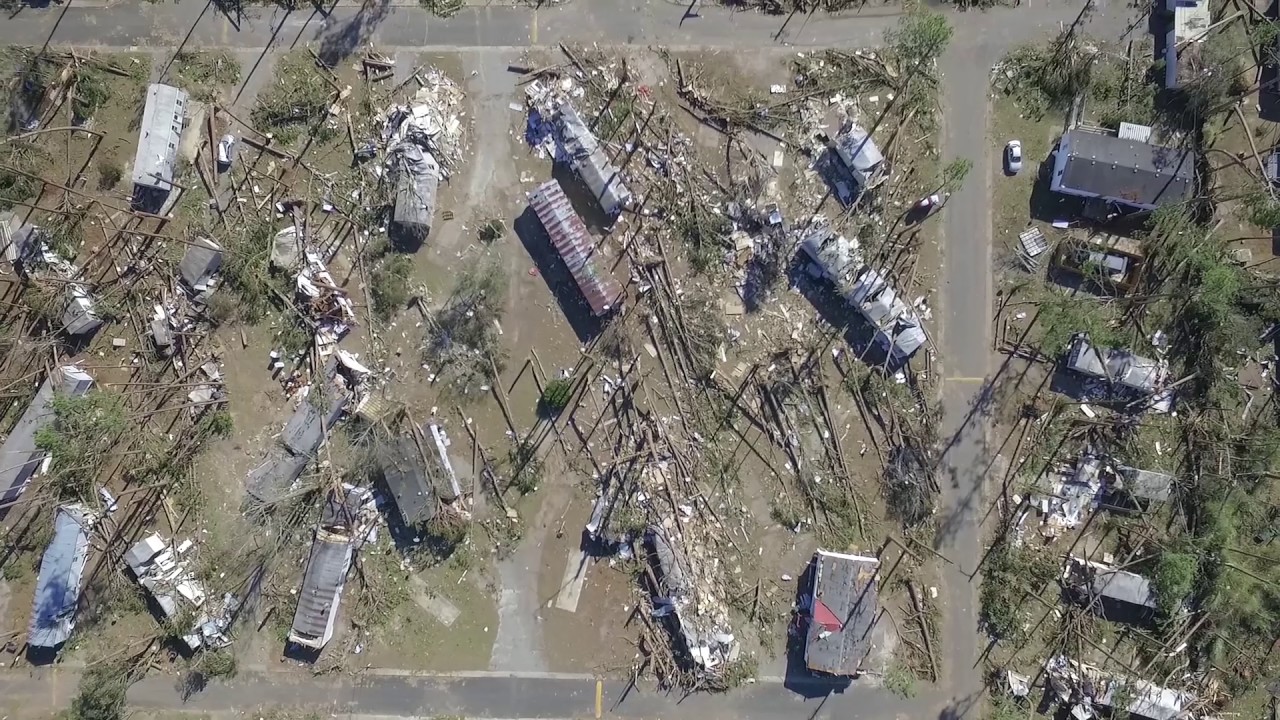 Radium Springs EF3 Tornado Damage (DJI Phantom 3 Professional) YouTube