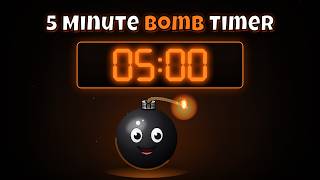5 Minute Bomb Timer | Cartoon Countdown Timer with Alarm