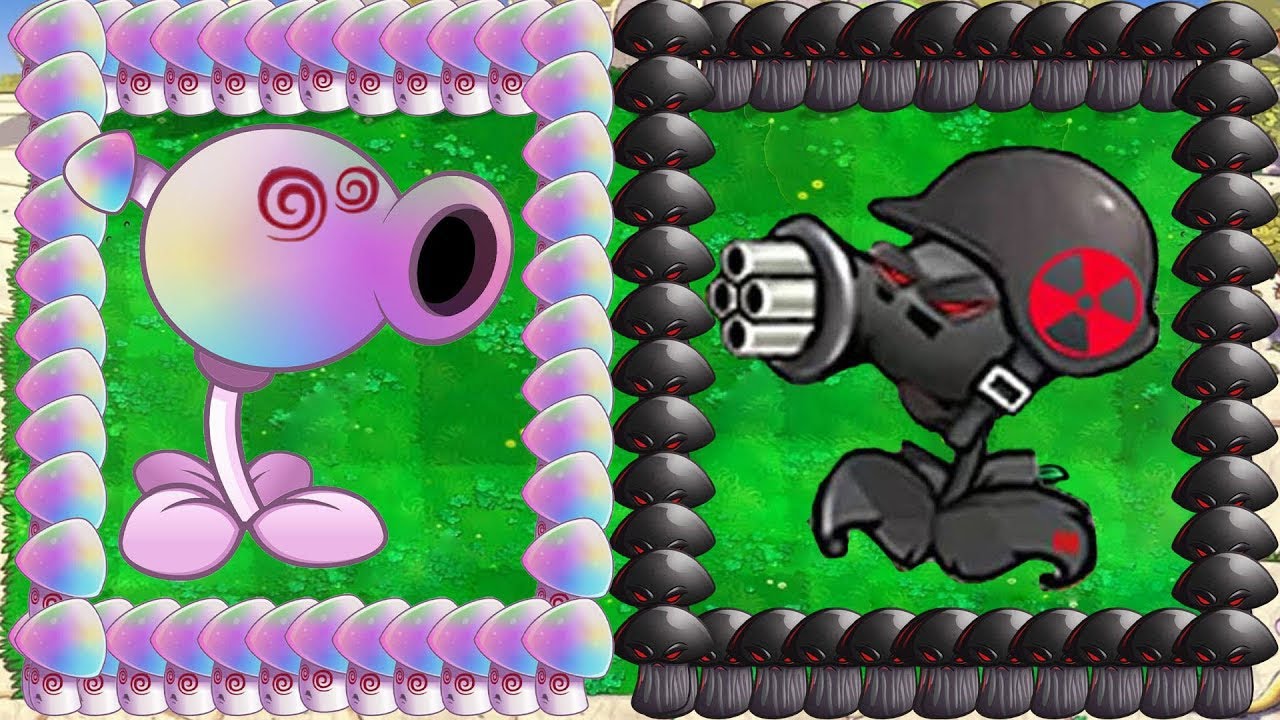 Doom Gatling Pea X Doom Shroom X Hypno Shroom vs Dr.Zomboss Giga ...