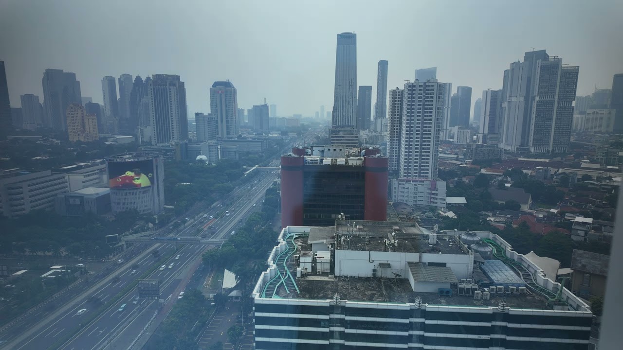 FREE FOOTAGE TIMELAPSE FROM CENTENNIAL TOWER JAKARTA SEPTEMBER 2025