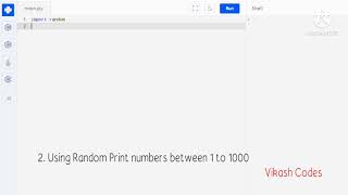 #shorts #shortvideo #python Generating Random Numbers in Python.