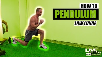 How To Do An ALTERNATING LOW PENDULUM LUNGE | Exercise Demonstration Video and Guide