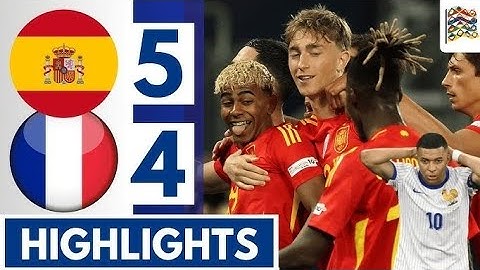 Spain vs France 5-4 Highlights 2025
