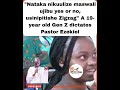 Nataka Nikuulize Maswali Ujibu Yes Or No Usinipitishe Zigzag Gen Z Dictates Pastor Ezekiel 
