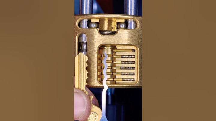 How to use a wave rake to open a padlock