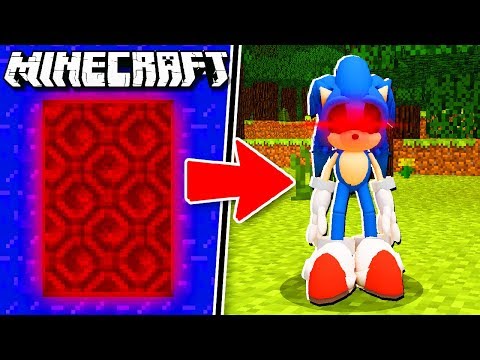 Make a PORTAL to the SONIC EXE DIMENSION in Minecraft!