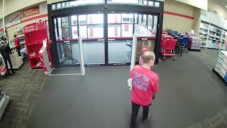 Surveillance video shows Tim Eyman walking out of Office Depot with chair he didn't purchase