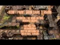 How I Paint Necromunda 40k Sector Mechanicus Terrain Fast (Drybrush, no wash method)