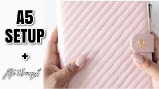 A5 Planner My Setup + Flipthrough | At Home With Quita