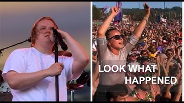 Crowd Helps Lewis Capaldi Get Through His Song Glastonbury 2023 (more explains further)