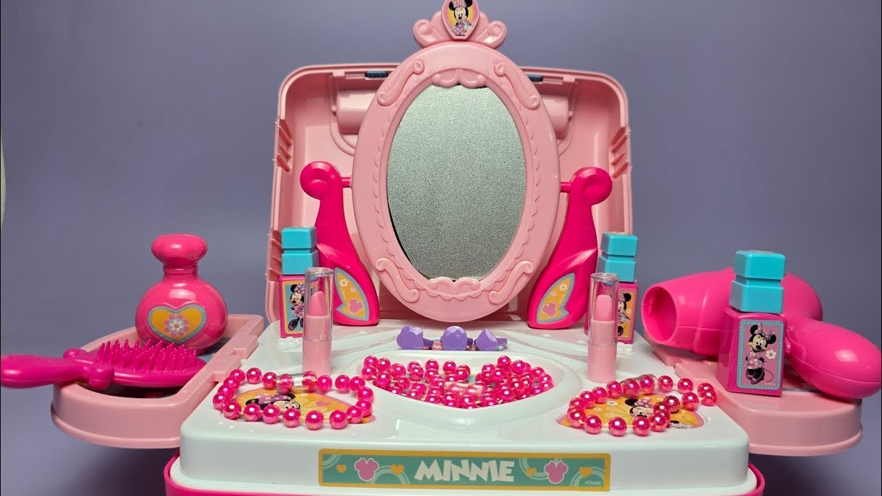 Disney Minnie Mouse Budding Beauty Set Satisfying with Unboxing Compilation Toys ASMR 