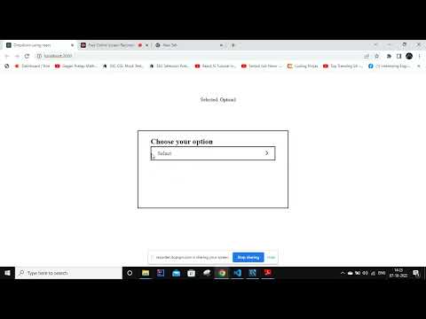 drop-down menu using react