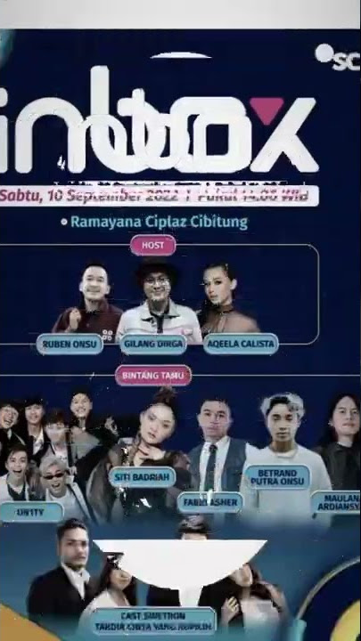 Aqeela jadi host di Inbox jangan lupa saksikan sabtu& minggu gaes #aqeelacalista #inbox #sctv #viral