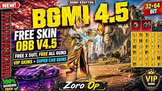 BGMI 4.5 FREE SKIN OBB FREE X SUIT FREE ALL GUNS VIP SKINS + SUPER CAR SKINS FREE | 32+64BIT screenshot 2