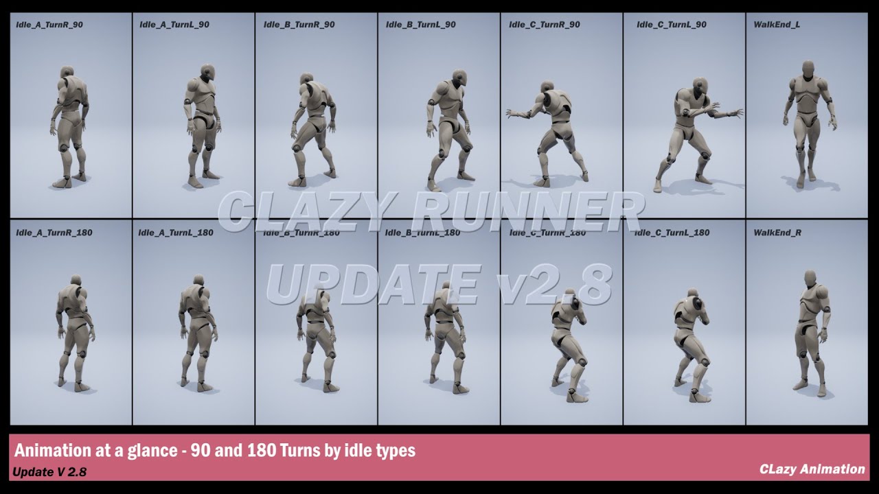 Runner Action Animation Pack, video preview 9