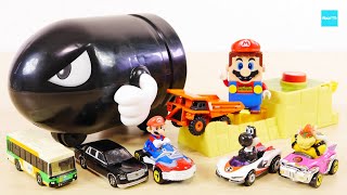 トミカ・レゴマリオで遊べる！ ホットウィール マリオカート キラーセット ／ Hotweel Mario bulletbill set