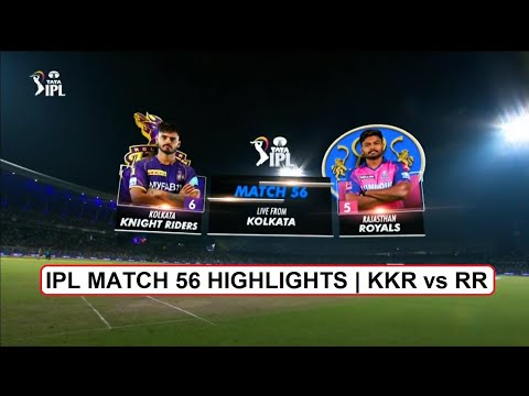 RR vs KKR 56th Match IPL 2023 Highlights | IPL Highlights 2023 | Cricket ipl 2023 highlights today