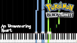 An Unwavering Heart - Pokémon Black and White (Piano Tutorial) [Synthesia]