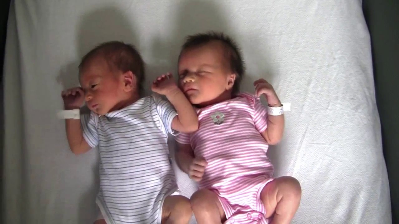 Cute Newborn Twins ♥ Born premature at 34 weeks - YouTube