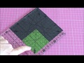 Como fazer um Bloco de Patchwork lindo e fácil - usando retalhos