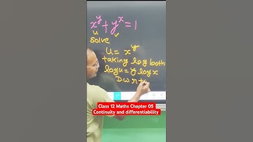 Class 12 Maths Chapter 05 continuity and differentiability Exercise 5.5 #trendingshorts #Ytshorts